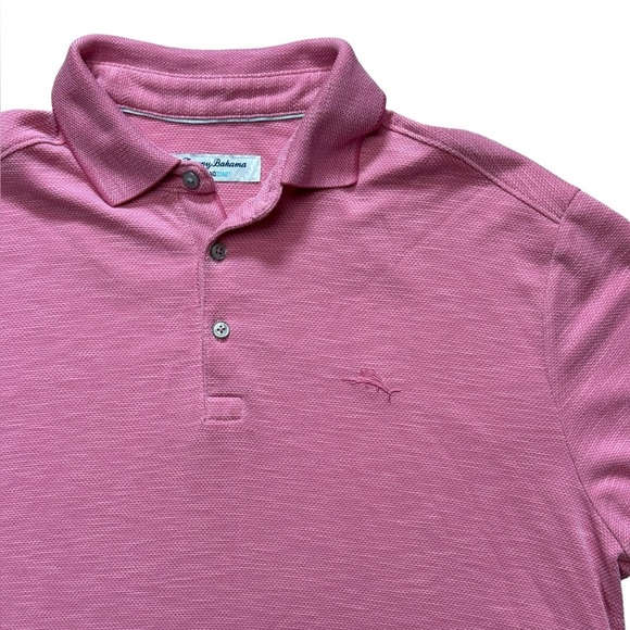 Tommy Bahama Paradiso Polo Soft Pink Mens Size Medium - Picture 15 of 15